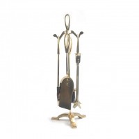 Popular Selling Brass Plated Fireplace Tool Set