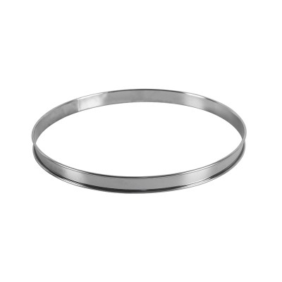 hot selling stainless steel set of 2pcs pie ring with rolled edge